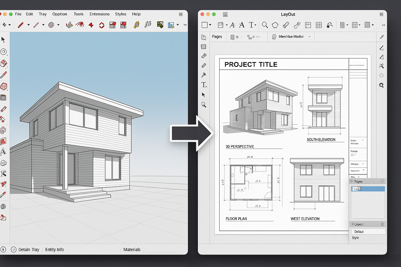 Integration with LayOut for documentation and presentation