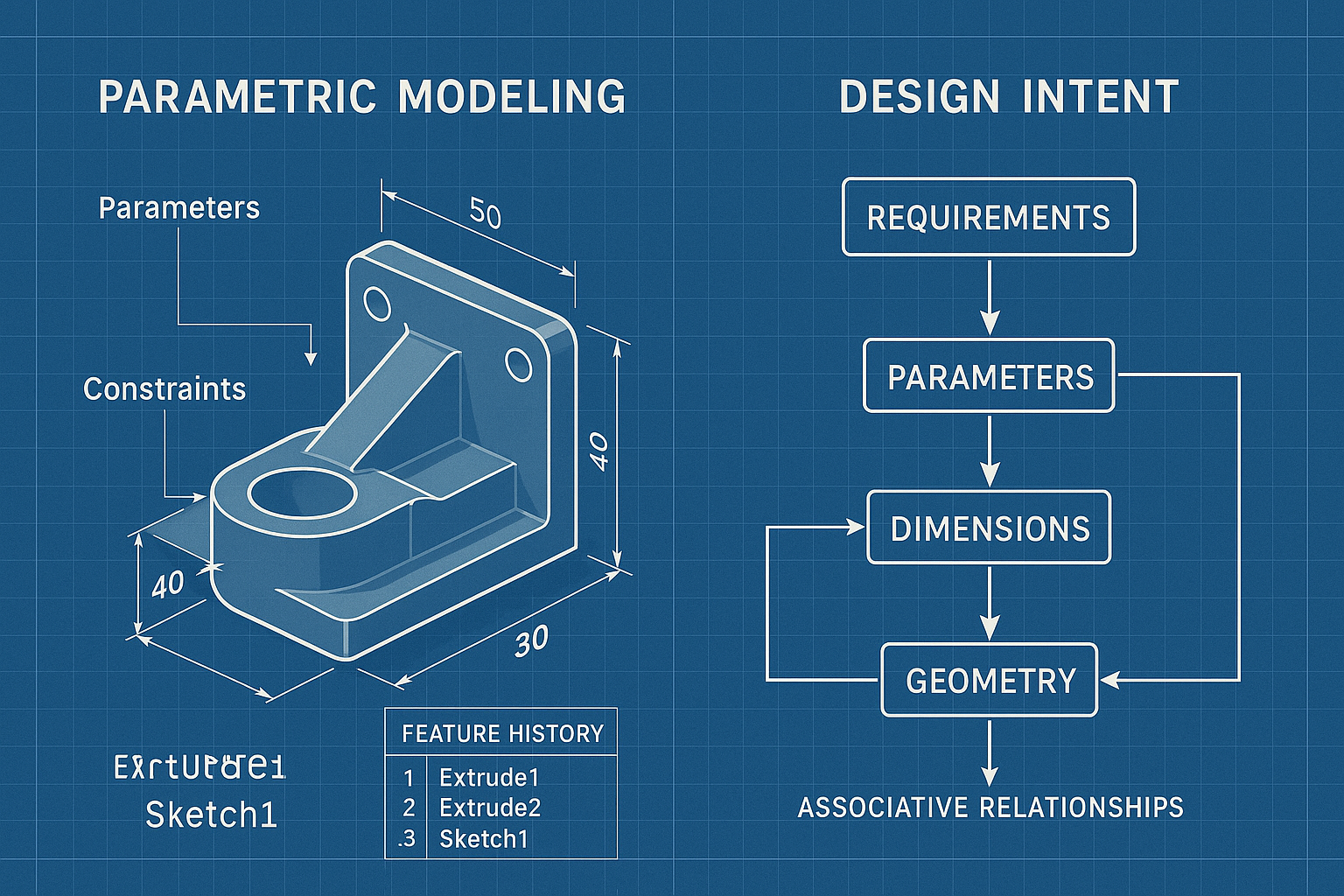 Understanding parametric modeling and design intent
